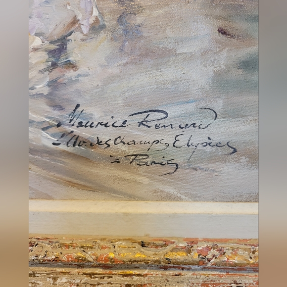 IMPORTED FROM FRANCE ORIGINAL painting - Antique, Maurice Renard - Picture 5 of 8